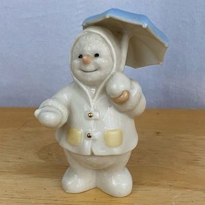 Vintage Lenox 2000 Spring Showers Snowman - April